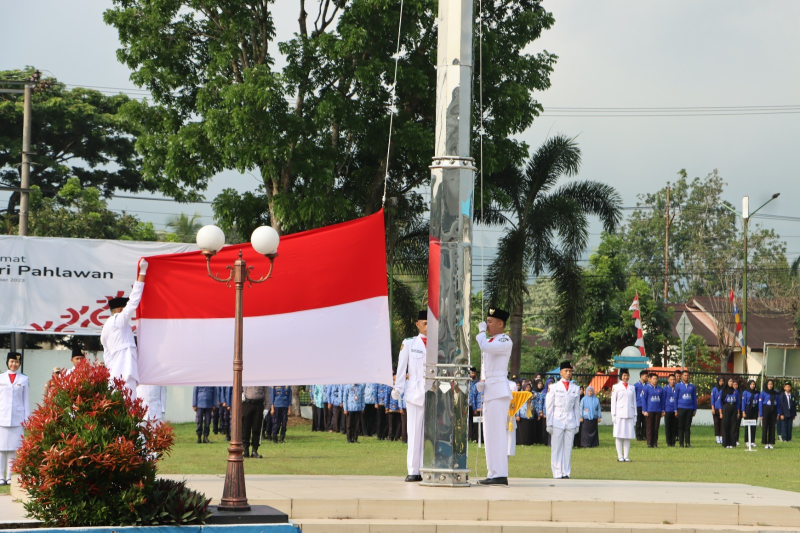 Kapolres KepahiangHadiri Upacara Hari Pahlawan Di Lapangan PEMDA KABUPATEN KEPAHIANG
